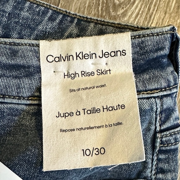 CALVIN KLEIN JEANS | High Rise Blue Denim Maxi Skirt - Picture 7 of 12